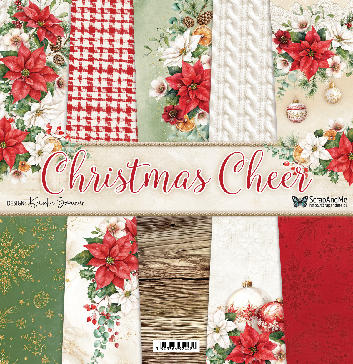 CC-12 Zestaw Papierów 30x30cm ScrapAndMe - Christmas Cheer