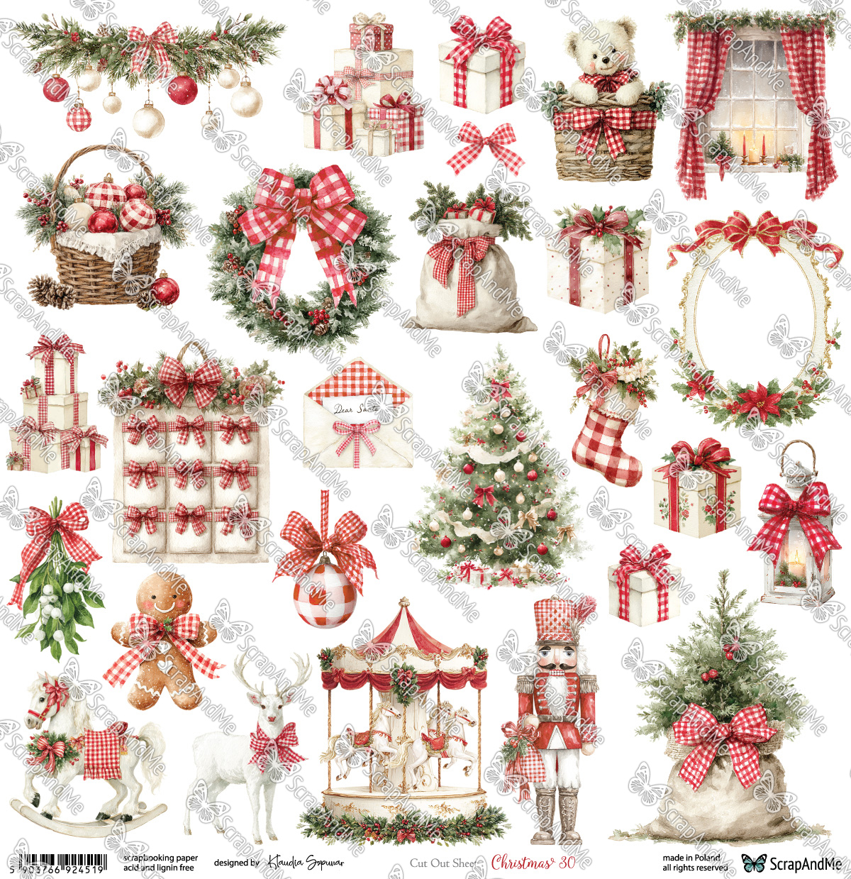 CH-30 Christmas 30 - Arkusz Do Wycinania - ScrapAndMe