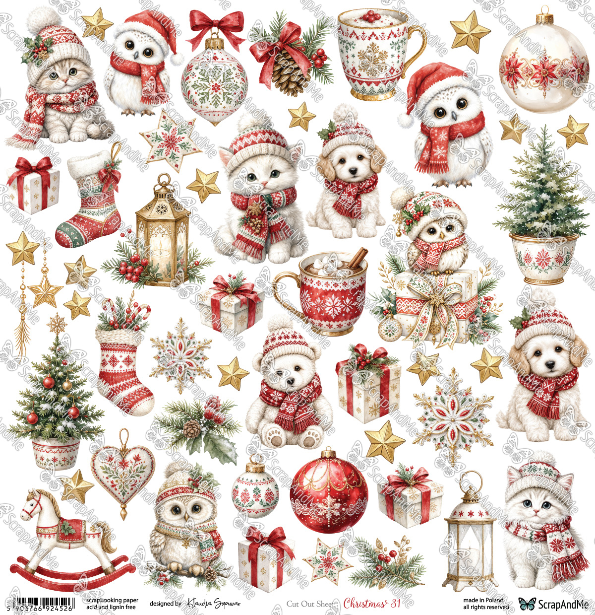 CH-31 Christmas 31 - Arkusz Do Wycinania - ScrapAndMe