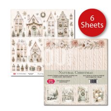 CPS-NC30-6 NATURAL CHRISTMAS - Zestaw 6 papierów 30,5x30,5cm - Craft&You Design 