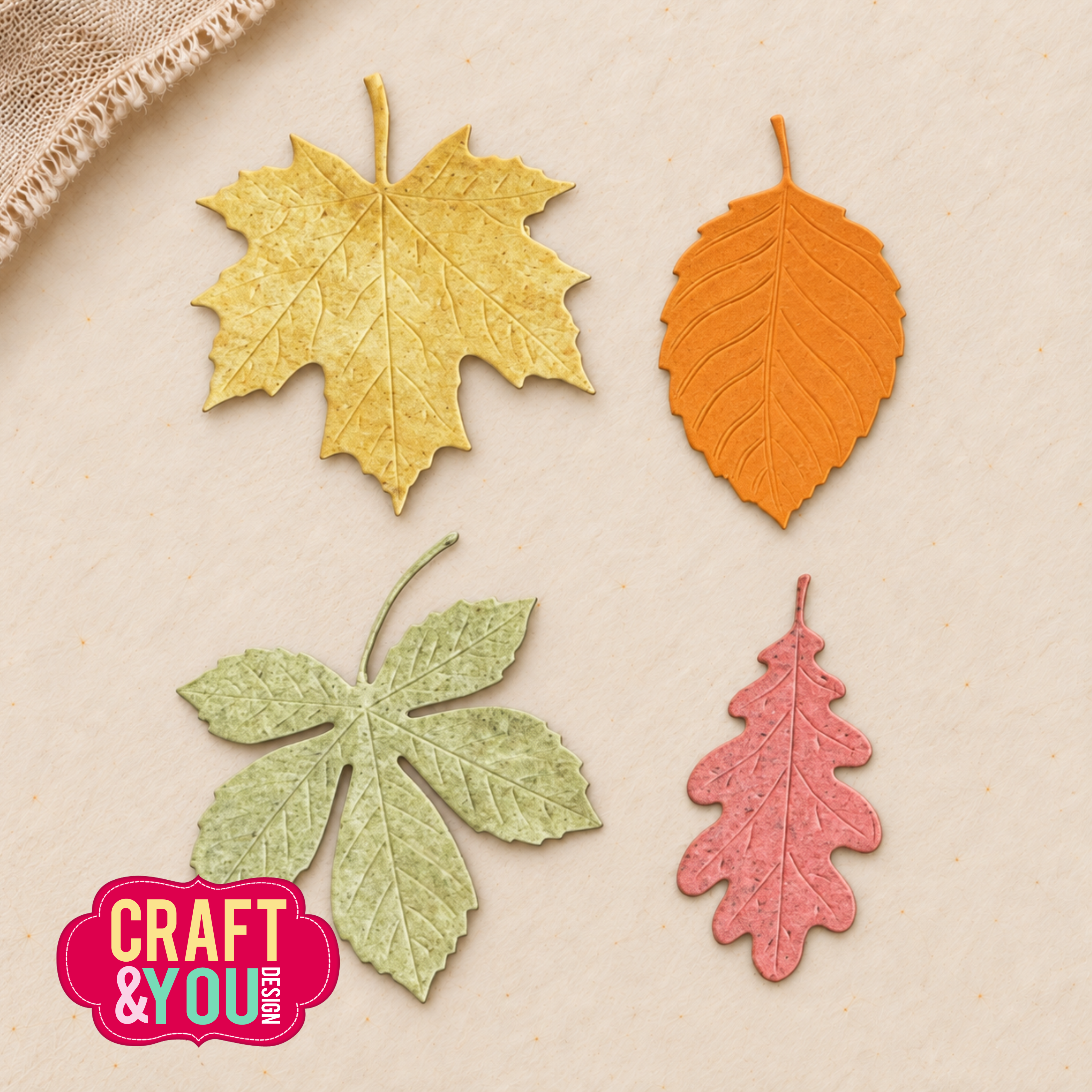 CW422 Wykrojnik /Die -Autumn Leaves/Jesienne liście Craft&You Design