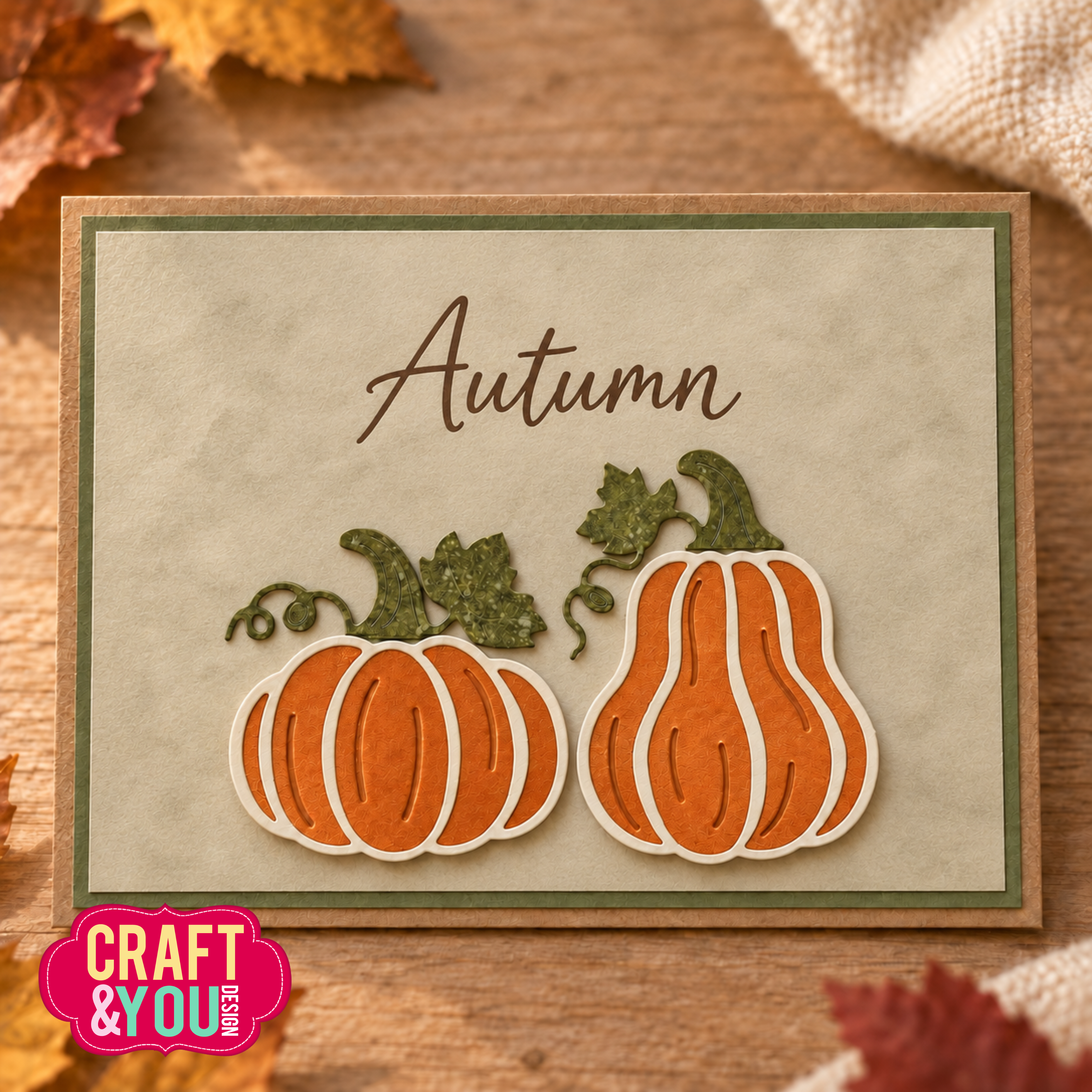 CW424 Wykrojnik /Die Two Pumpkins/ dynie Craft&You Design