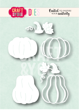 CW424 Wykrojnik /Die Two Pumpkins/ dynie Craft&You Design