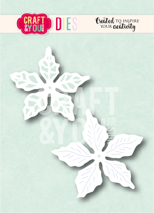 CW428 Wykrojnik /Die Poinsettia 1 by Magda Craft&You Design