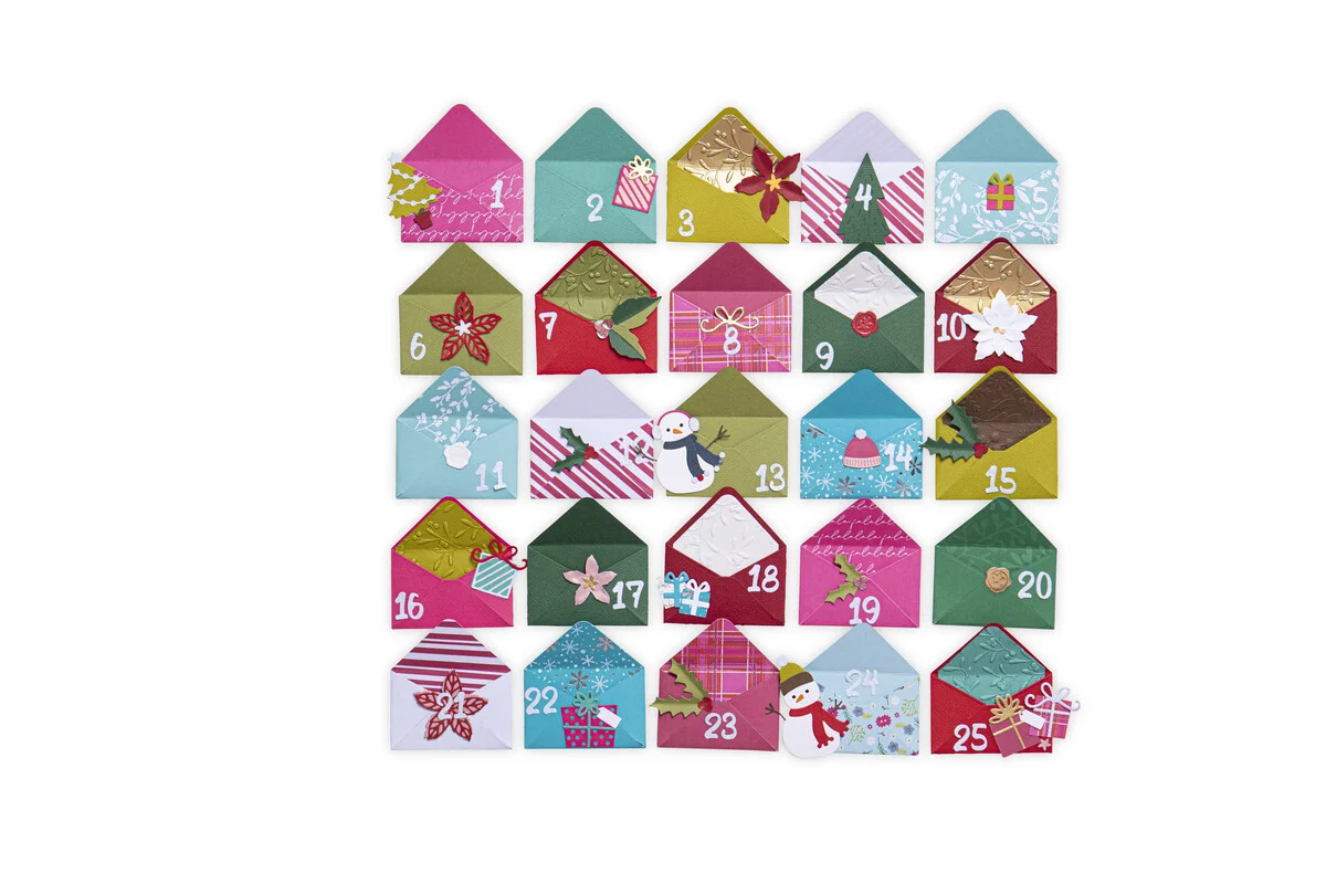 Wykrojnik Sizzix Thinlits Die by Lisa Jones Festive Envelope -koperta (665946)