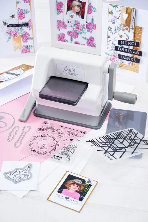Mini Maszynka Sizzix Sidekick Starter Kit White&Grey - Zestaw startowy (667155)