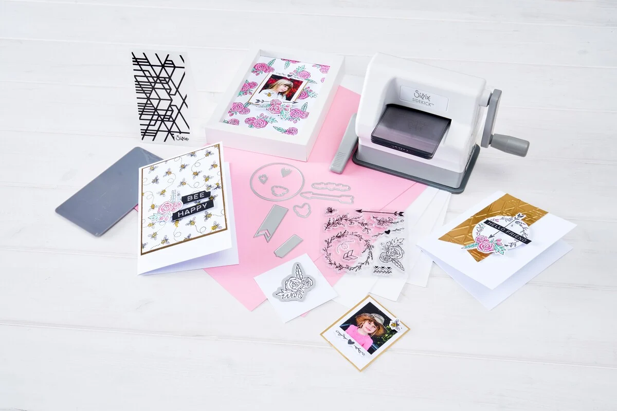 Mini Maszynka Sizzix Sidekick Starter Kit White&Grey - Zestaw startowy (667155)