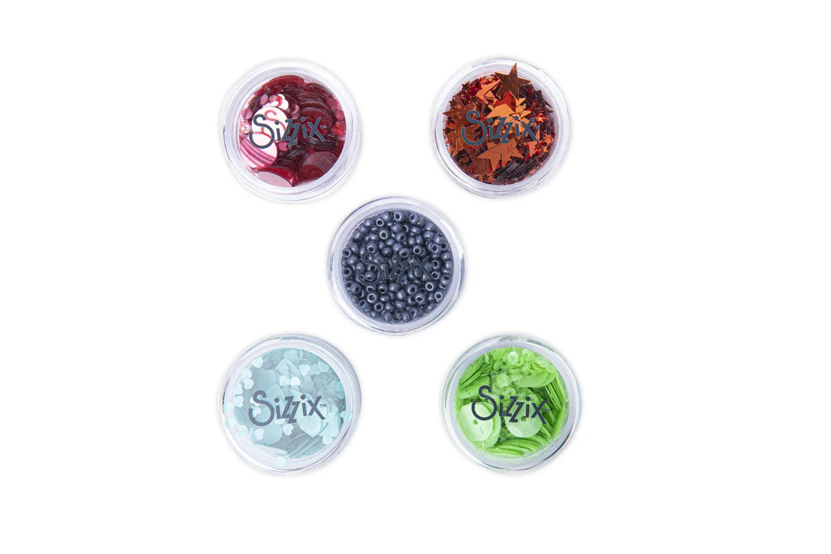 Cekiny i koraliki Muted Sizzix • 5szt x5g (665689)