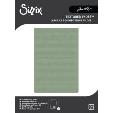Folder do embossingu  Sizzix 2D Texture Fades format A5 Embossing Folder Vault Dots by Tim Holtz - wypukłe kropki (667253)