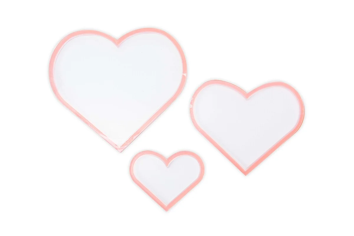 Okienka do shakerów serca - Sizzix Shaker Panes Hearts –3 szt. (665451)