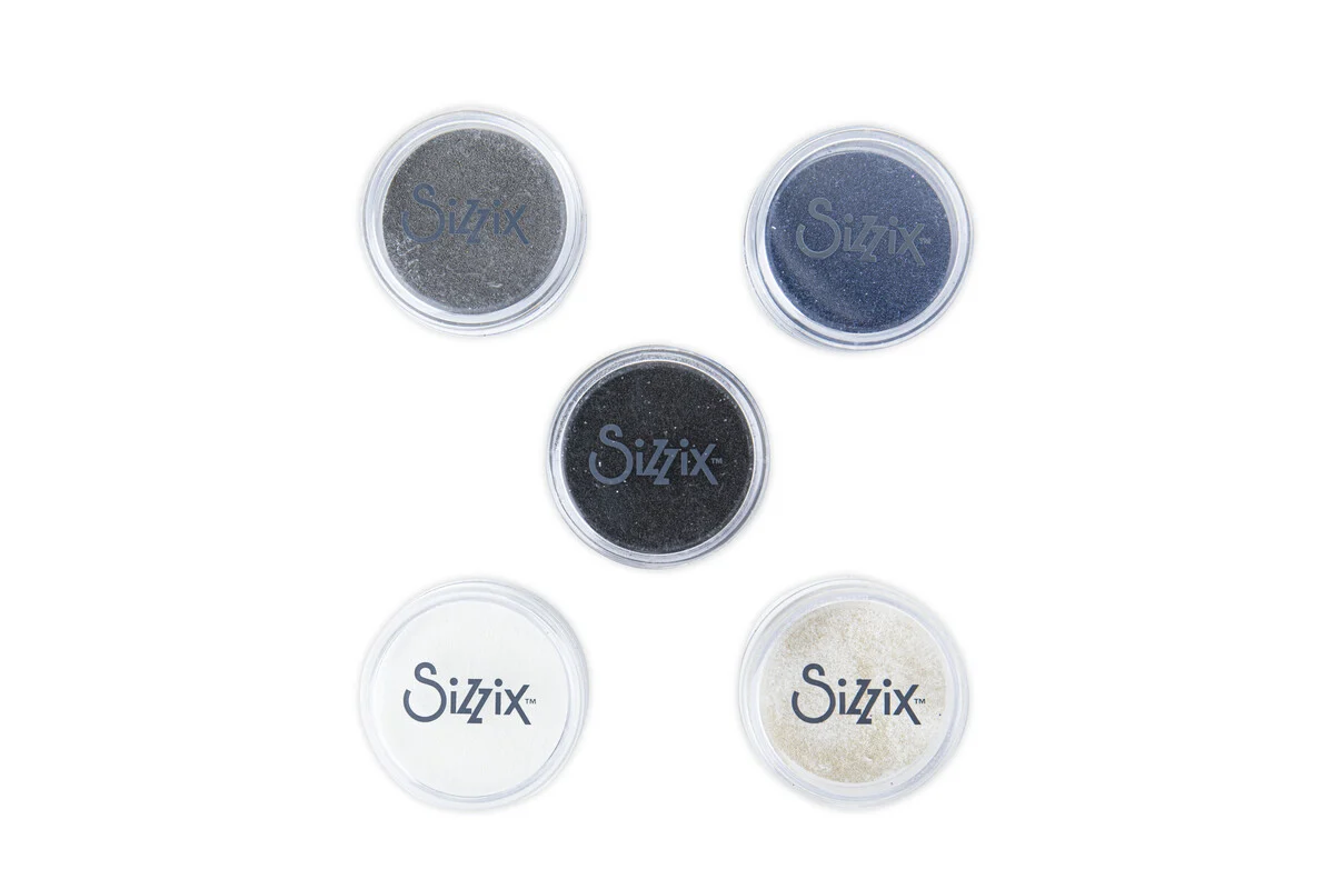 Pudry do embossingu Sizzix –Opaque Embossing Powder Neutrals, 5 × 12 g (665843)
