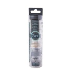 Pudry do embossingu Sizzix –Opaque Embossing Powder Neutrals, 5 × 12 g (665843)