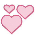Wykrojnik Sizzix Framelits Die Set 6PK - Heart Frames by Olivia Rose- ramki serca 6szt (665661)