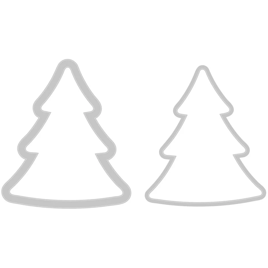 Wykrojnik Sizzix •Sizzix Framelits Die Set 2PK - Tree -choinka 2szt (665255)