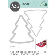 Wykrojnik Sizzix •Sizzix Framelits Die Set 2PK - Tree -choinka 2szt (665255)
