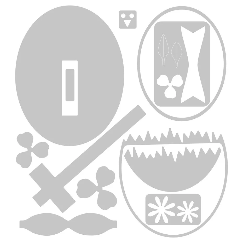 Wykrojnik Sizzix •Thinlits Die by Georgie Evans Hatching Egg - pisklę (664362)
