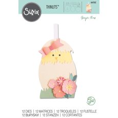 Wykrojnik Sizzix •Thinlits Die by Georgie Evans Hatching Egg - pisklę  (664362)