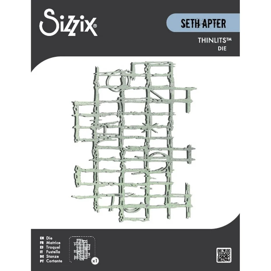 Wykrojnik Sizzix •Thinlits Die Set Gridiron (1pcs) by Seth Apter (667051)