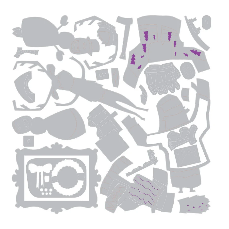 Wykrojnik Sizzix Thinlits Die Vault Papercut Christmas (26pcs) by Tim Holtz (667256)