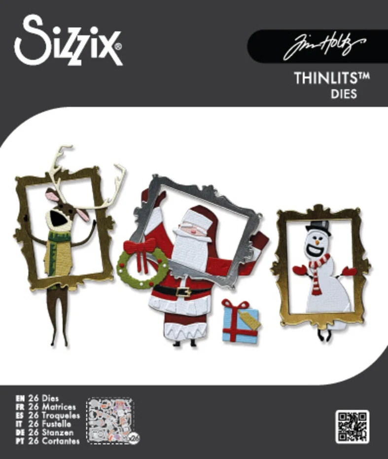 Wykrojnik Sizzix Thinlits Die Vault Papercut Christmas (26pcs) by Tim Holtz (667256)