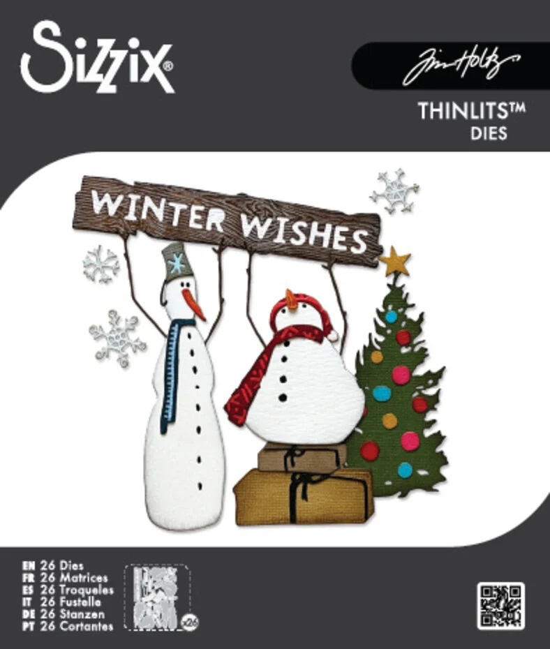 Wykrojnik Thinlits Die Twig & Stump (26pcs) by Tim Holtz - bałwanki (666072)