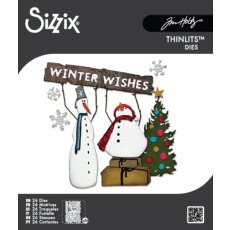 Wykrojnik Thinlits Die Twig & Stump (26pcs) by Tim Holtz - bałwanki (666072)