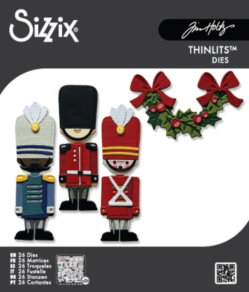 Wykrojnik Thinlits Die Yuletide Harvey (26pcs) by Tim Holtz -dziadek do orzechów (667255)