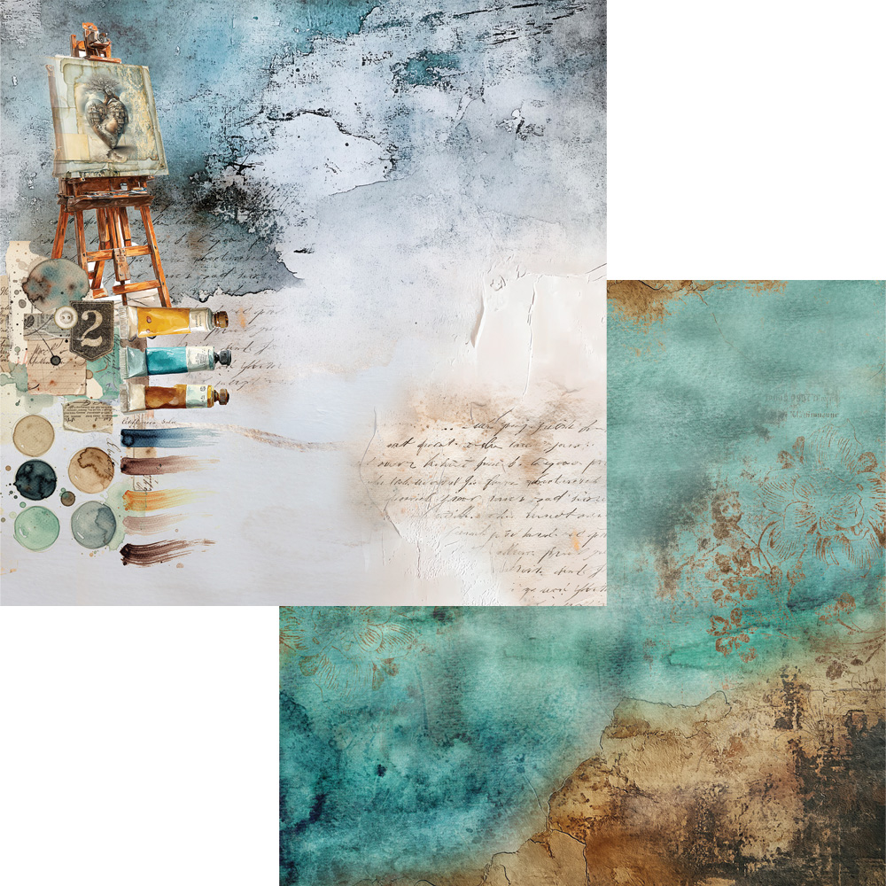 AA-ART2-07 Alchemy of Art- 12x12'' -Zestaw papierów do scrapbookingu ART 2