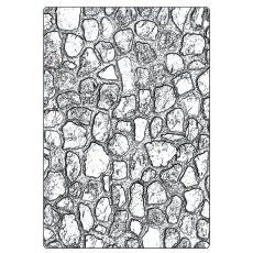 Folder wytłaczający Sizzix 3D Texture Fades by Tim Holtz A5 Cobblestone - bruk i kamienie (666959)