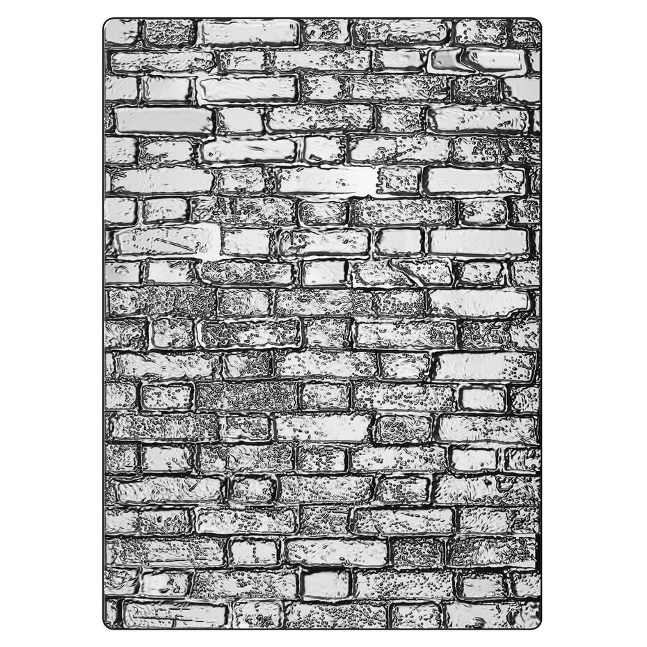 Folder wytłaczający Sizzix 3D Texture Fades by Tim Holtz A5 Brickwork-ceglana ściana (666958)