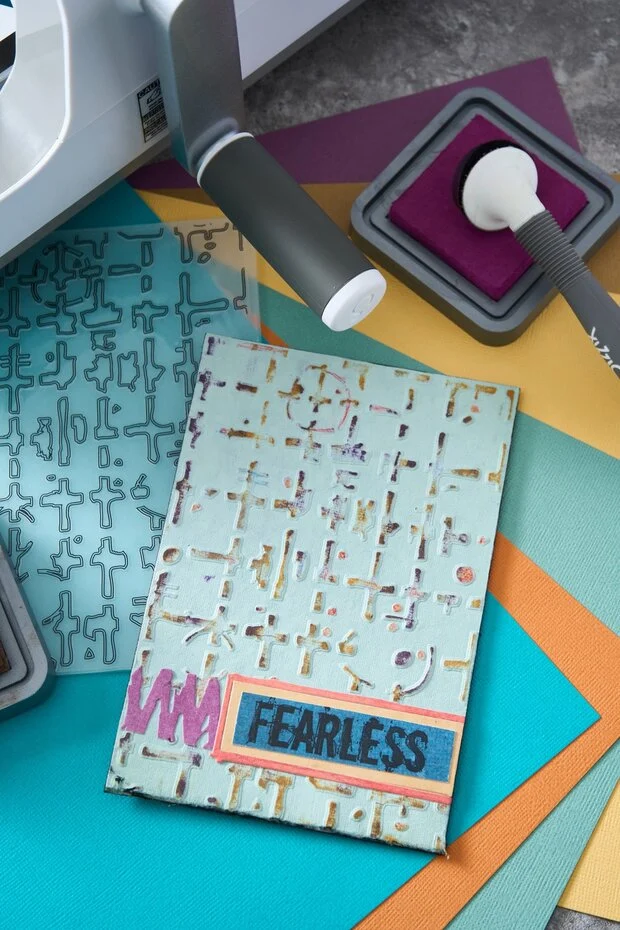 Folder wytłaczający Sizzix Multi-Level Embossing Folder by Seth Apter Grid Graph- industrialna siatka (667020)