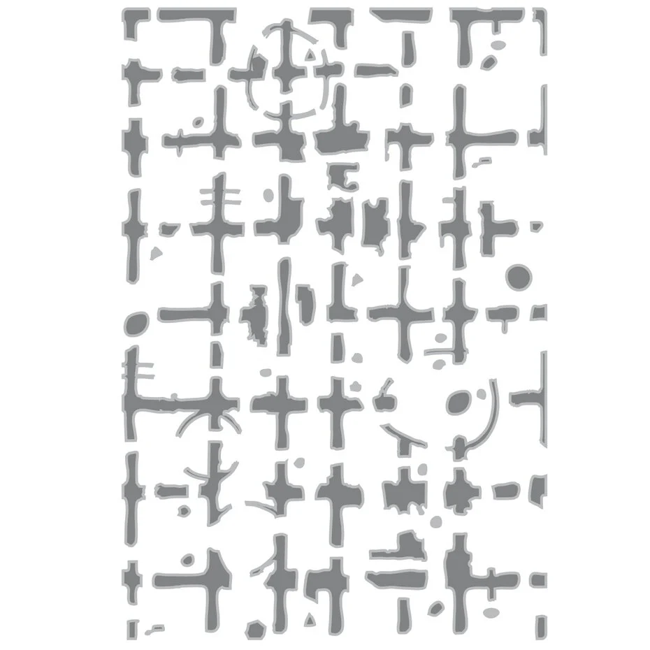 Folder wytłaczający Sizzix Multi-Level Embossing Folder by Seth Apter Grid Graph- industrialna siatka (667020)