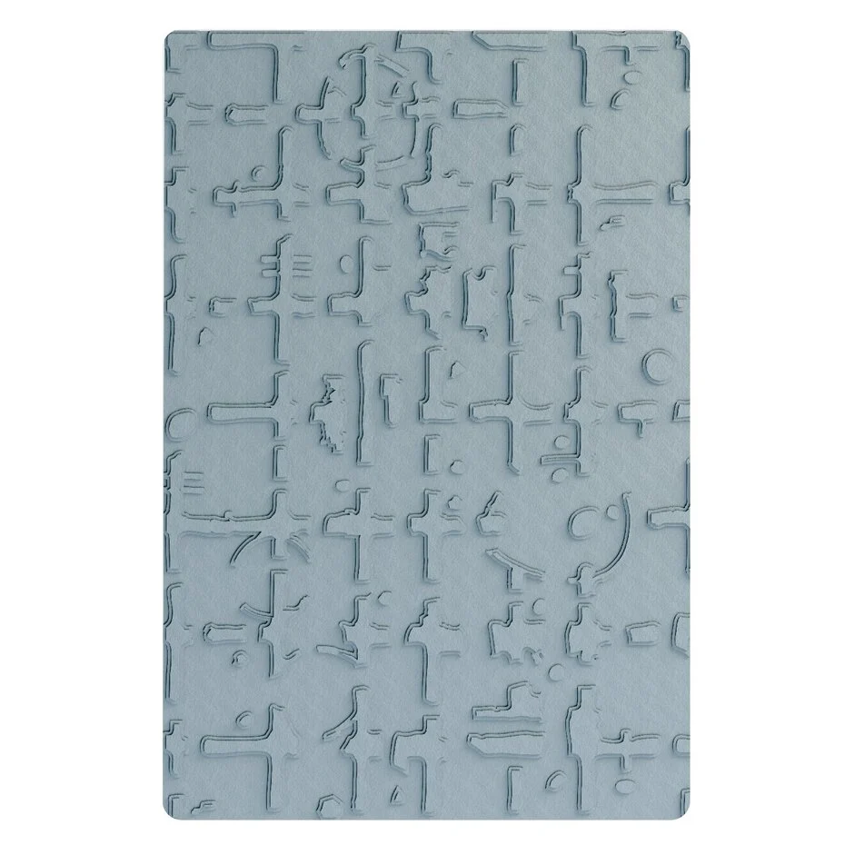 Folder wytłaczający Sizzix Multi-Level Embossing Folder by Seth Apter Grid Graph- industrialna siatka (667020)