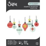 Wykrojnik i stemple zestaw A5 Sizzix • Baubles by 49 and Market 30szt (667019)