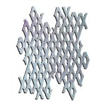 Wykrojnik Sizzix • Thinlits Die by Seth Apter Diamond District -siatka z rombami (667024)