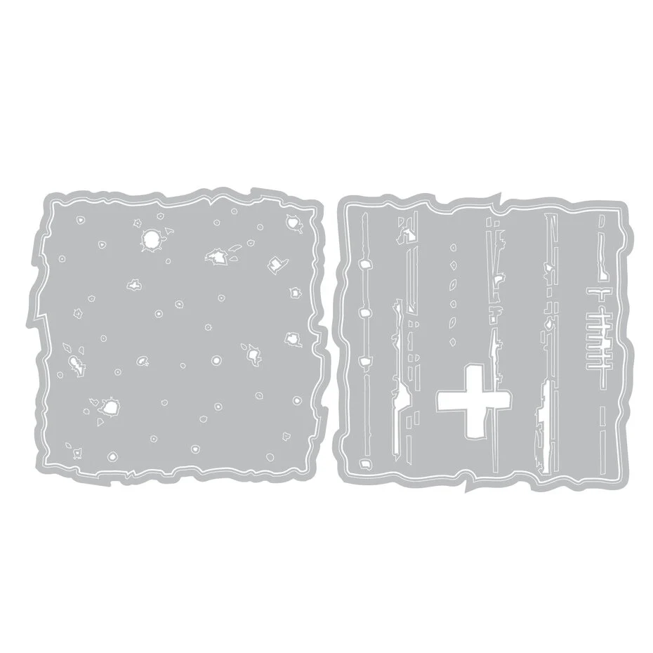 Wykrojnik Sizzix •Thinlits Die by Seth Apter Paper Cutz #1 (4pcs) (667023)