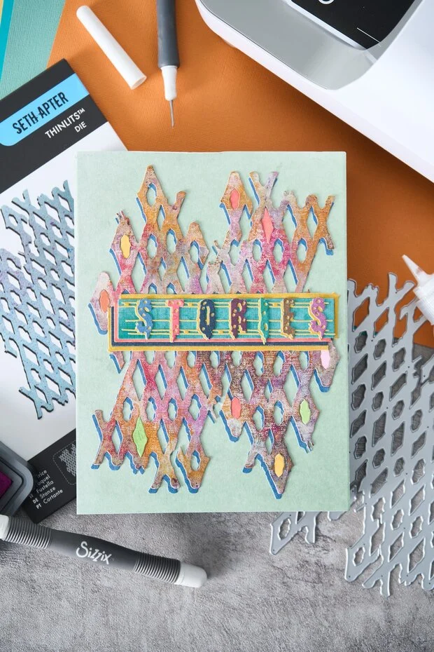 Wykrojnik Sizzix •Thinlits Die by Seth Apter Word Wafers #2 (24szt) (667021)