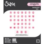Wykrojnik Thinlits Die Alphabet Beads (34pcs) by Letters by Shells - alfabet (667199)