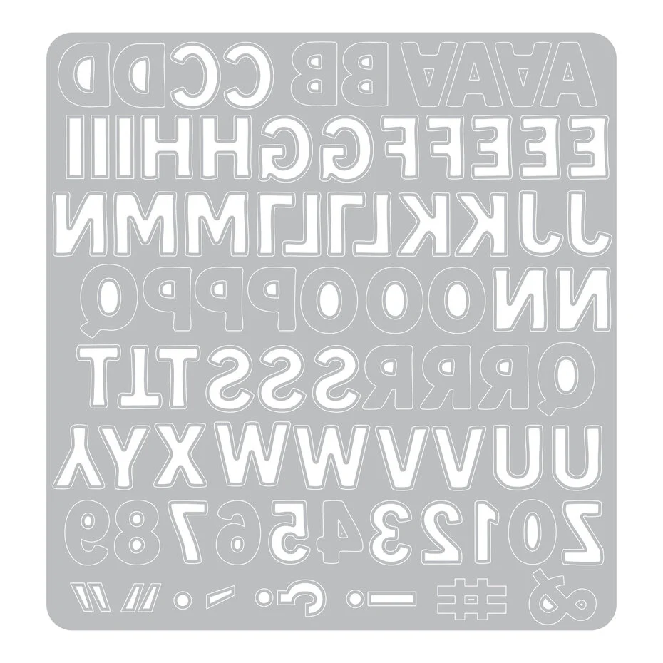 Wykrojnik Thinlits Die Mini Bold Alpha by Vicki Boutin - alfabet (667198)