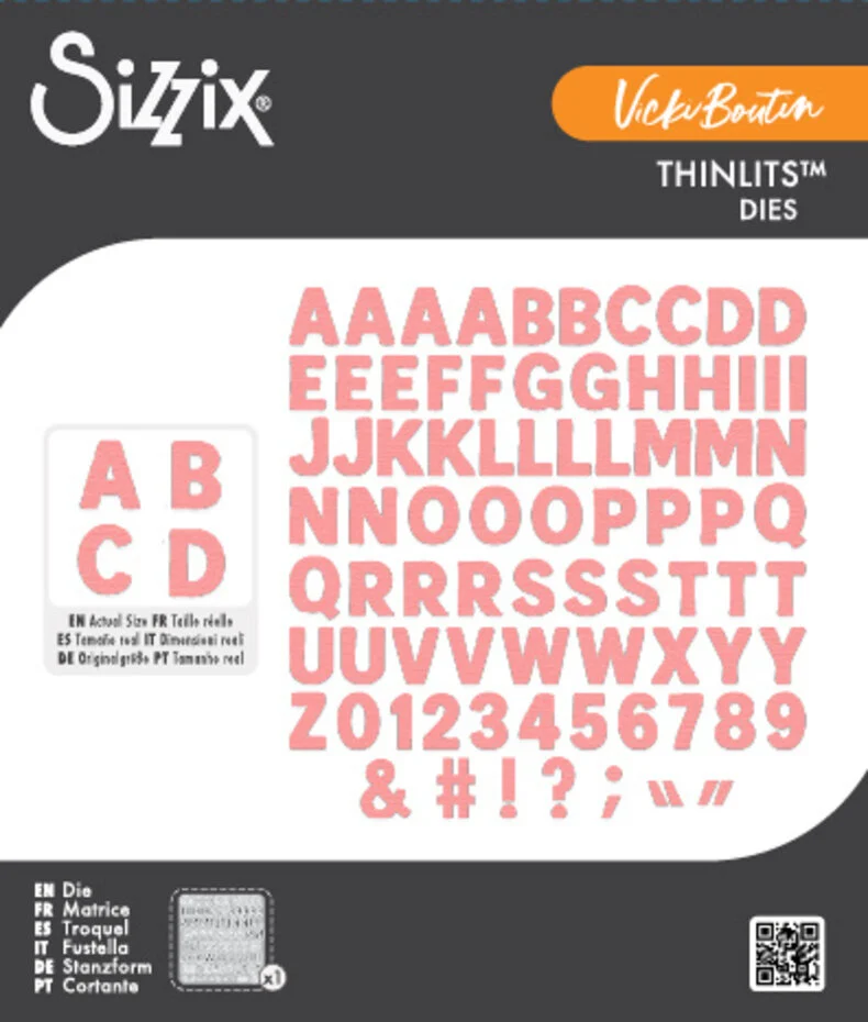 Wykrojnik Thinlits Die Mini Bold Alpha by Vicki Boutin - alfabet (667198)