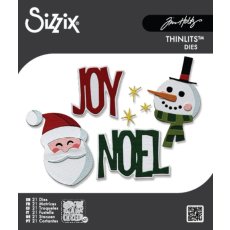 Wykrojnik Thinlits Die Vault Holiday Tidings (21pcs) by Tim Holtz (667262)