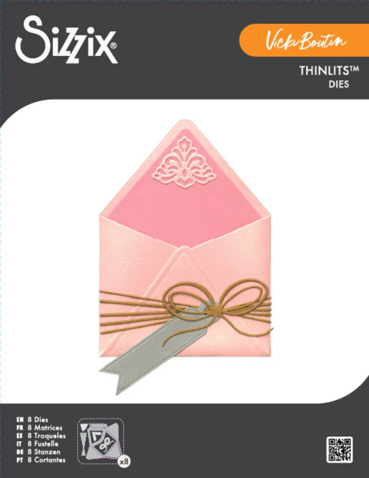 Wykrojniki Sizzix Thinlits Die First Class Mail (7pcs) by Vicki Boutin - koperta (667197)