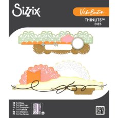 Wykrojniki Sizzix Thinlits Die Border Clusters (16pcs) by Vicki Boutin - bordery (667186)