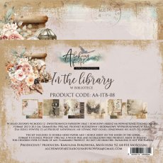 AA-ITB-08 Alchemy of Art - 8x8'' - zestaw papierów 20,3x20,3cm In the Library 