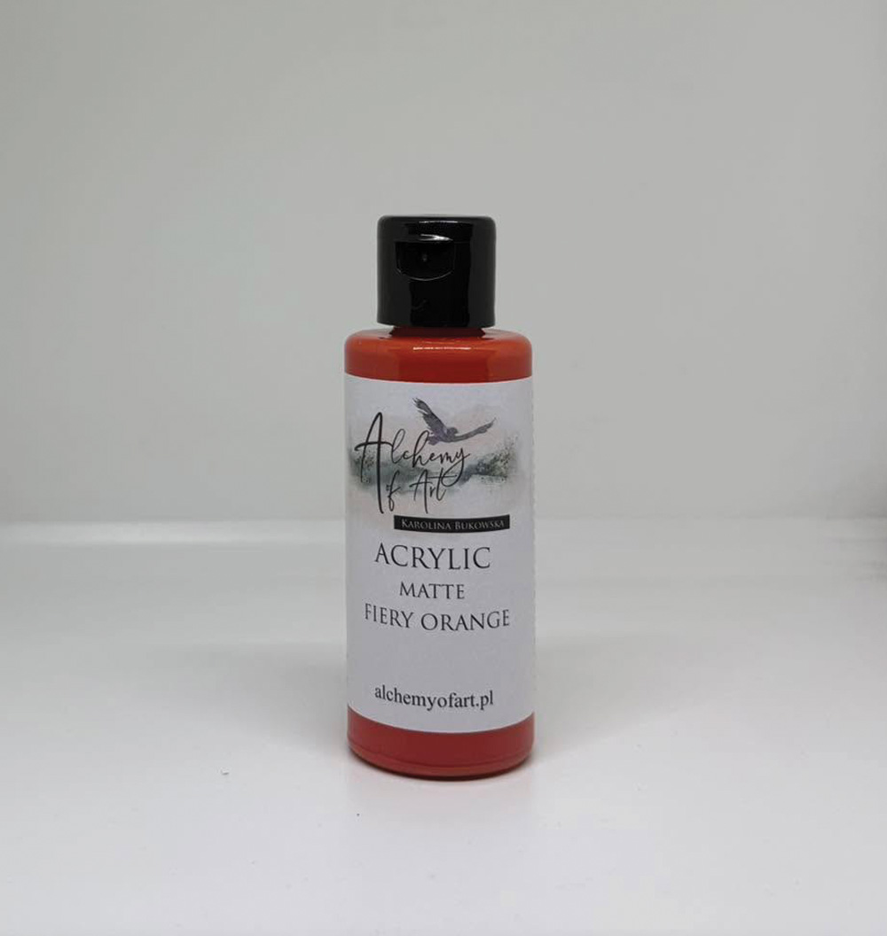 Farba akrylowa matowa Alchemy of Art - FIERY ORANGE (26-06-02)
