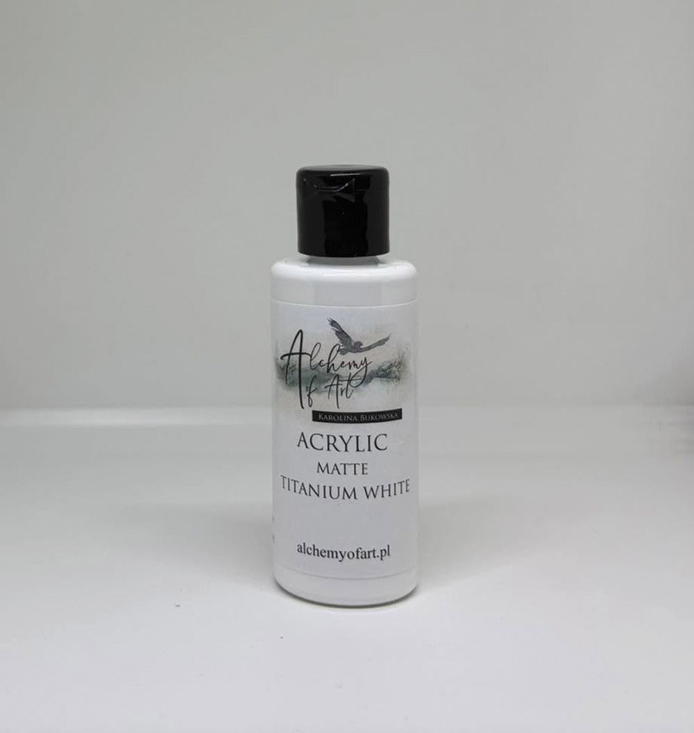 Farba akrylowa matowa Alchemy of Art - TITANIUM WHITE - biała (26-06-01)