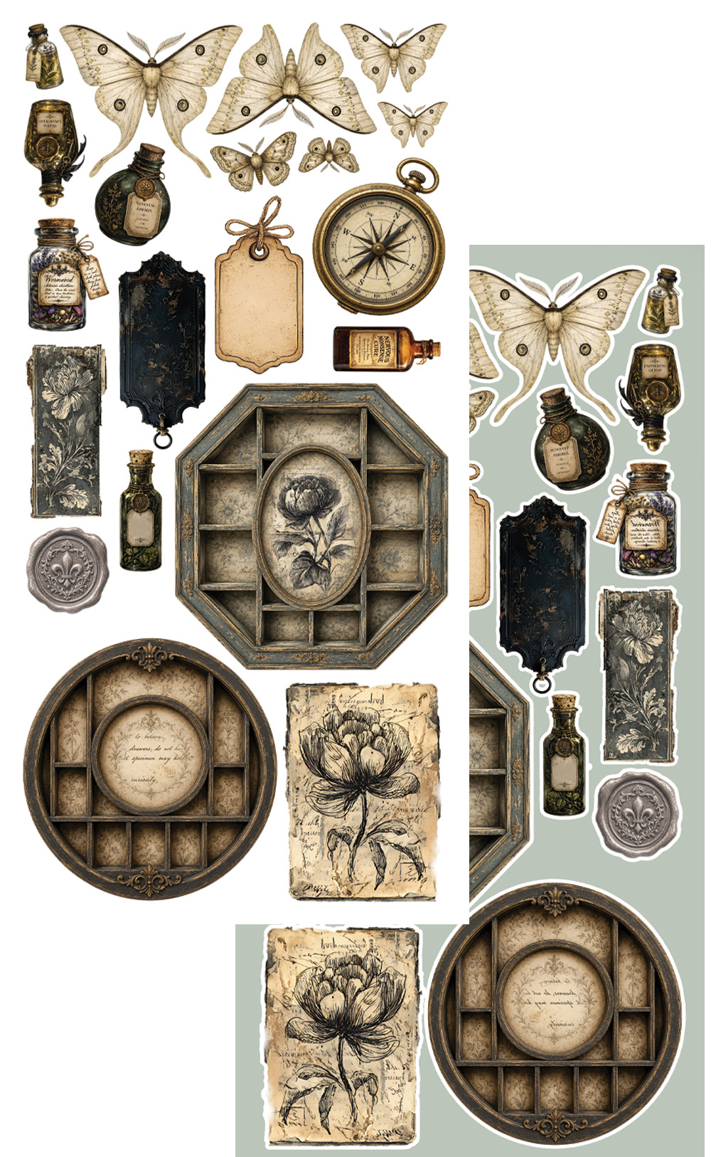 Vintage Botanical do samodzielnego wycięcia AA-VB-10