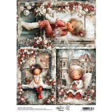 AA-MOD-RP-03 Papier ryżowy  A4 - Alchemy of Art  - The Magic of December
