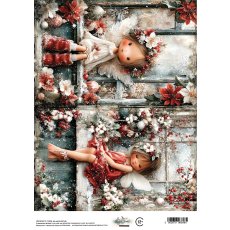 AA-MOD-RP-04 Papier ryżowy  A4 - Alchemy of Art  - The Magic of December