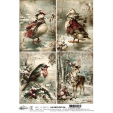 AA-MOD-RP-06 Papier ryżowy  A4 - Alchemy of Art  - The Magic of December